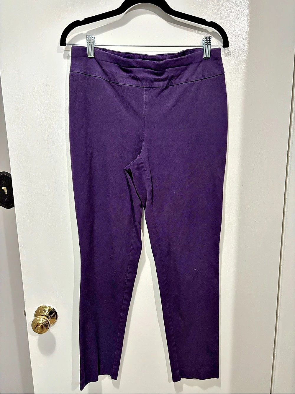 Chico's Fabulously Slimming Ankle Pants Purple Leggings Size 0.5